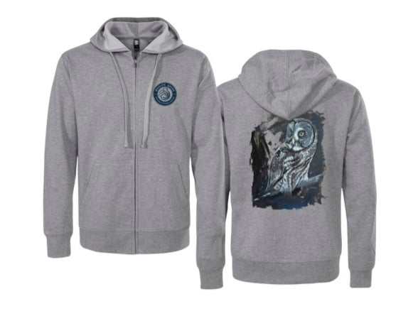 Grey "Ash" Zip Up (Unisex)