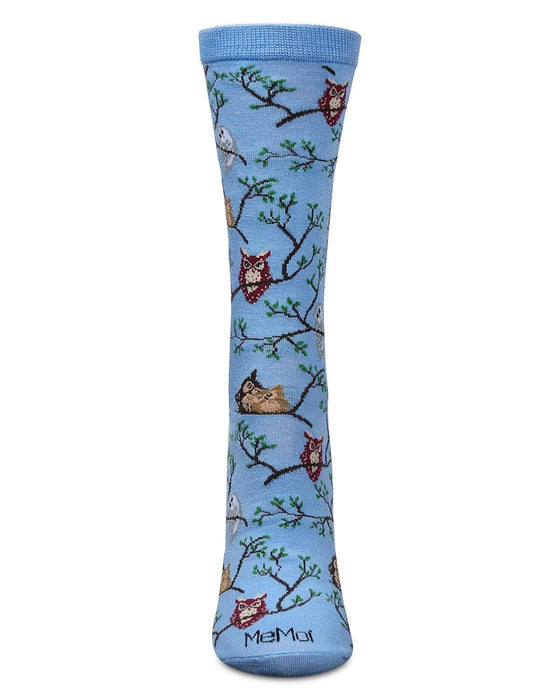 Women's Owls on Branch Socks (Shoe Size 9-11)