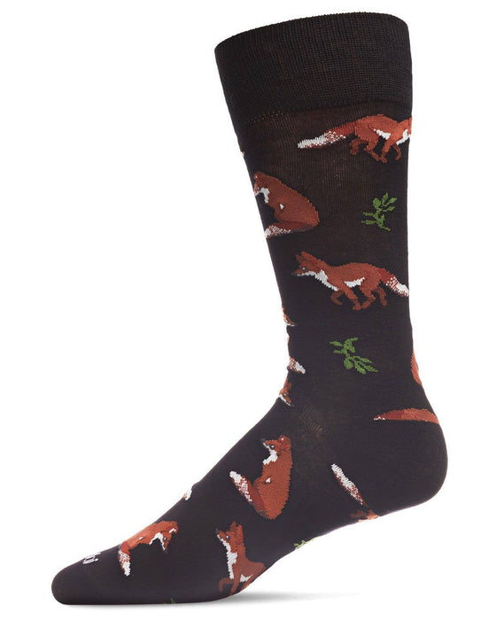 Men's Fox Adult Crew Sock (Shoe Size 10-13)