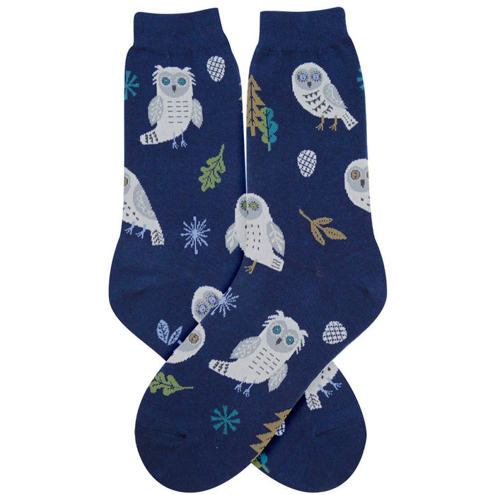 Snowy Owl Socks (Women's Size 4-10)
