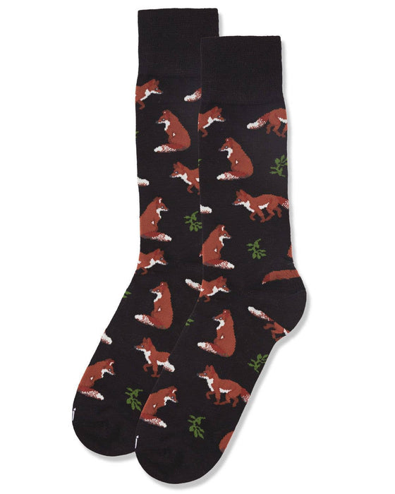 Men's Fox Adult Crew Sock (Shoe Size 10-13)