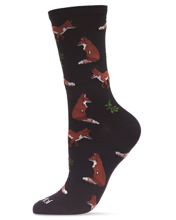 Women's Fox Adult Crew Sock (Shoe Size 9-11)