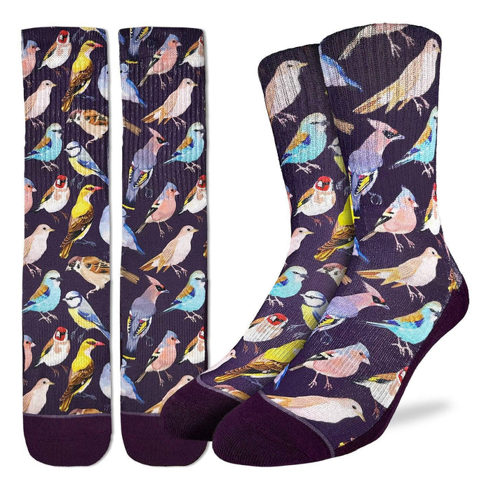 Botanical Birds Socks (Shoe Size 8-13)