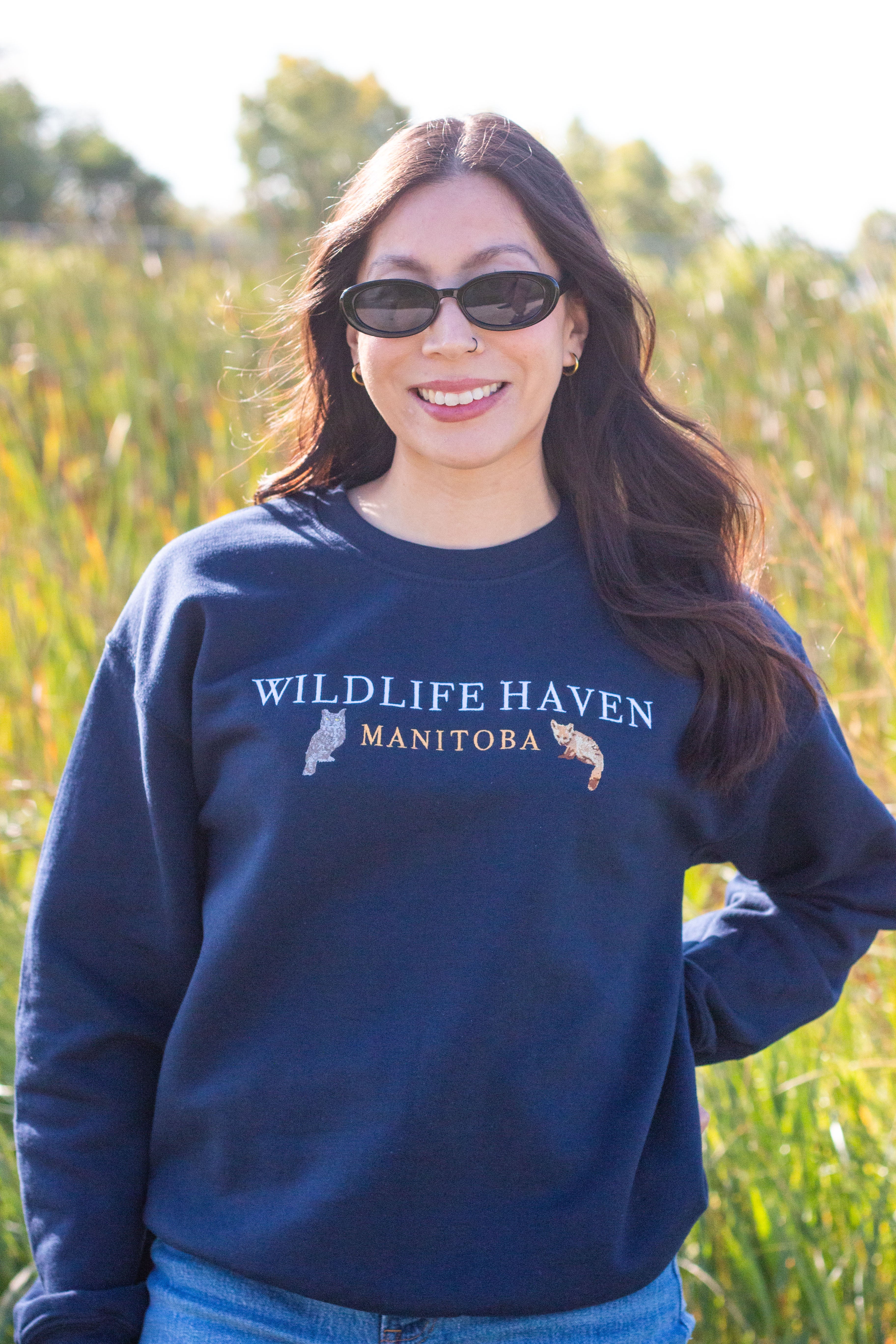 Wildlife Haven Embroidered Crewneck