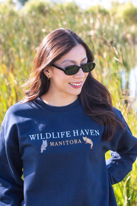 Wildlife Haven Embroidered Crewneck