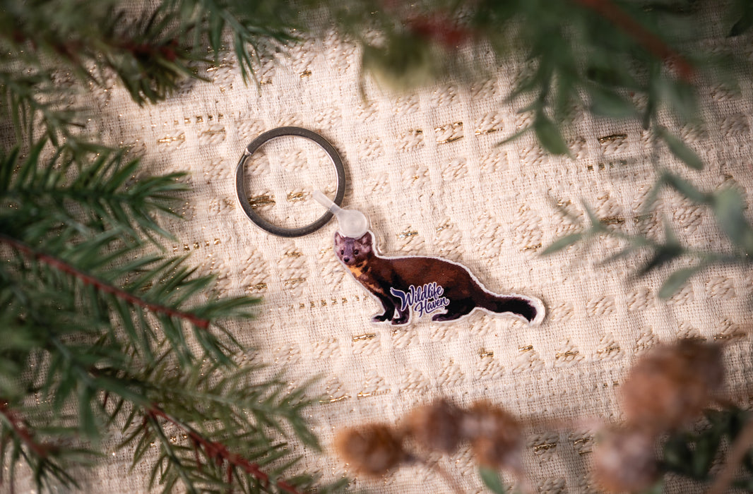 Pine Marten Keychain