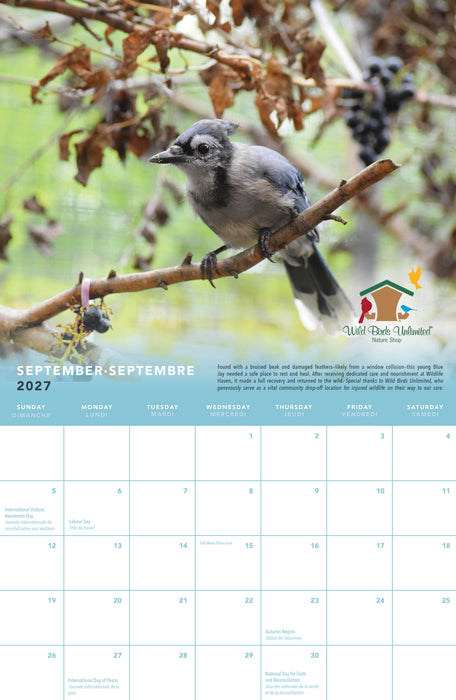 Wildlife Haven Calendar 2027