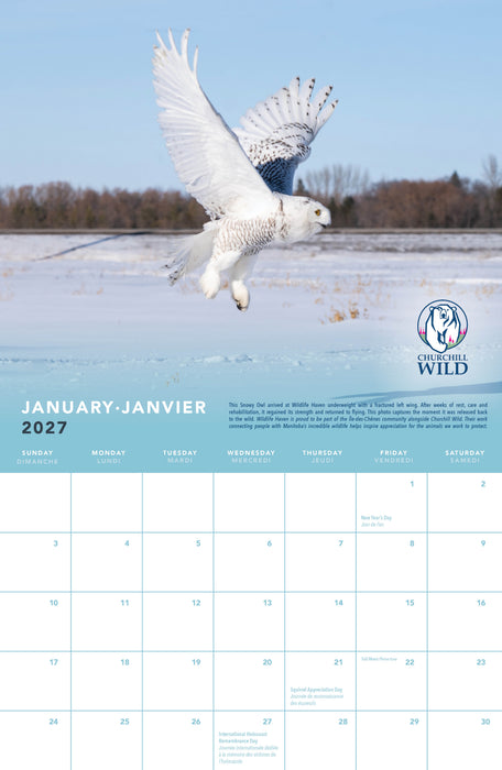Wildlife Haven Calendar 2027