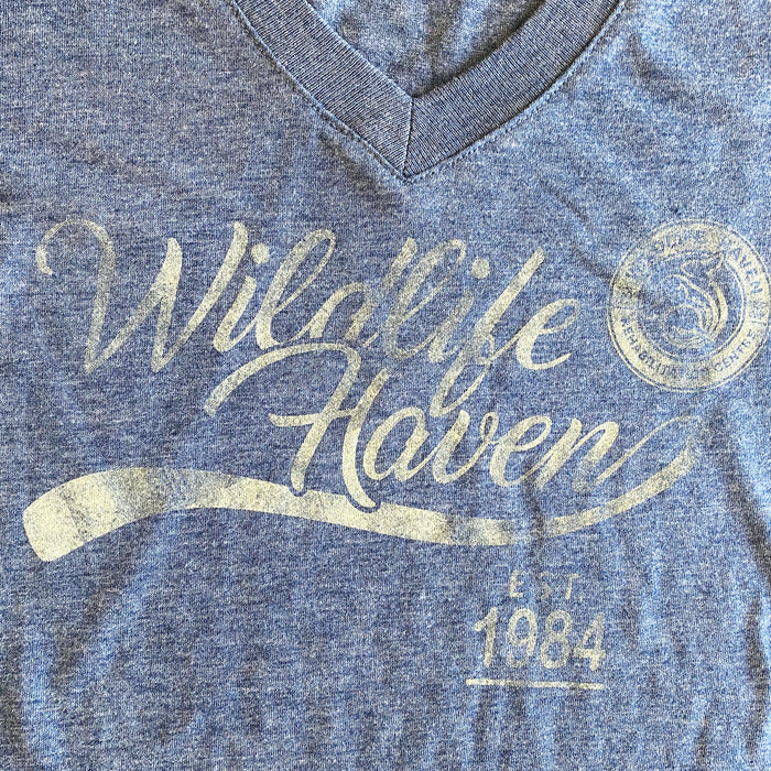 Fitted Wildlife Haven V neck T-shirt